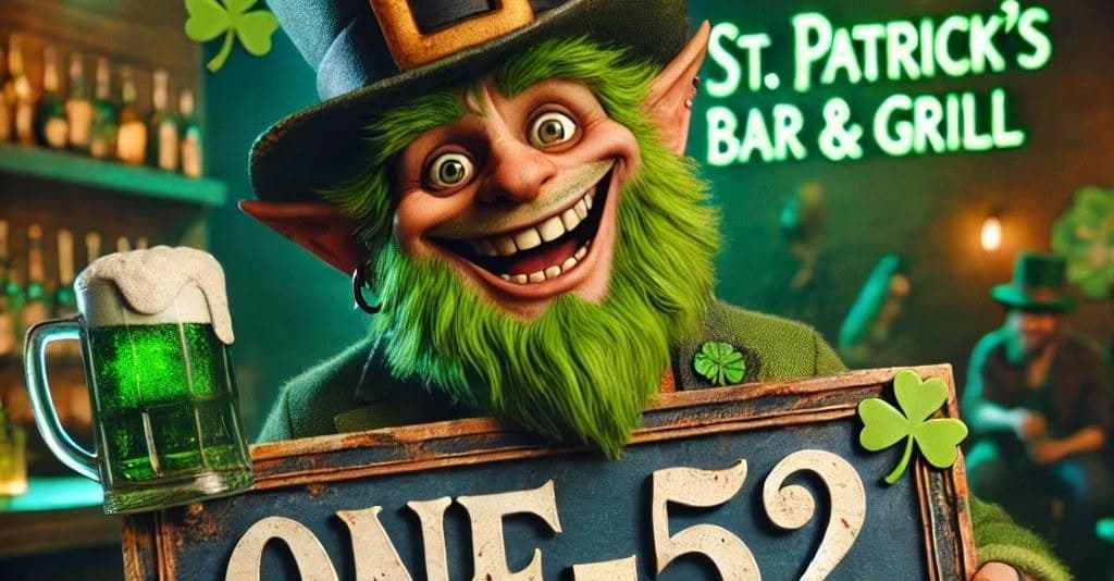 🍀 Shamrock Shandy's St. Paddy's Bash at One-52 Bar! 🍀